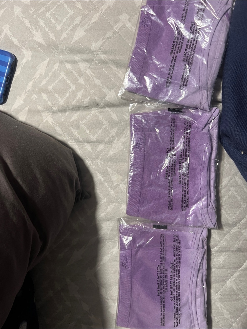 Victoria secret 3 pack ombrรฉ purple panties